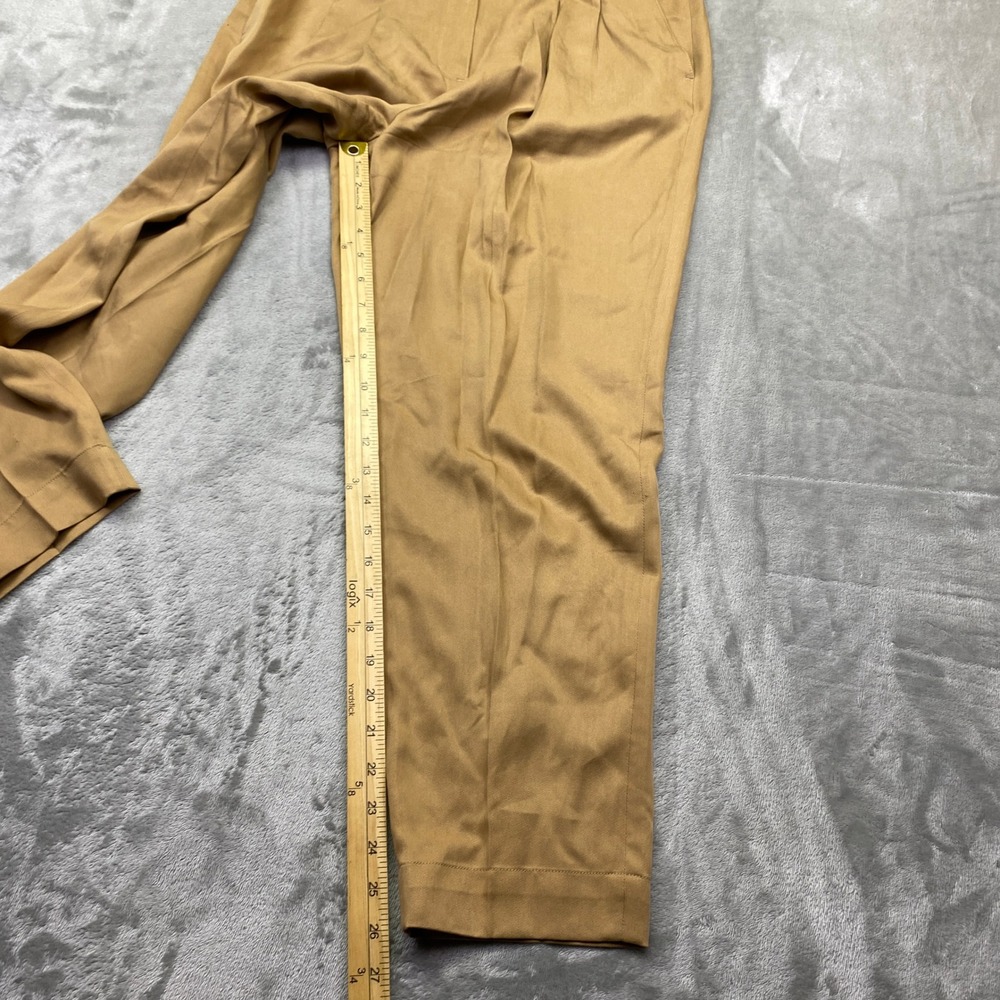 Brooks‎ Brothers Women's Tan Pleated Trousers Dress Pants Size 8 Fits 30" Preppy - Picture 3 of 9
